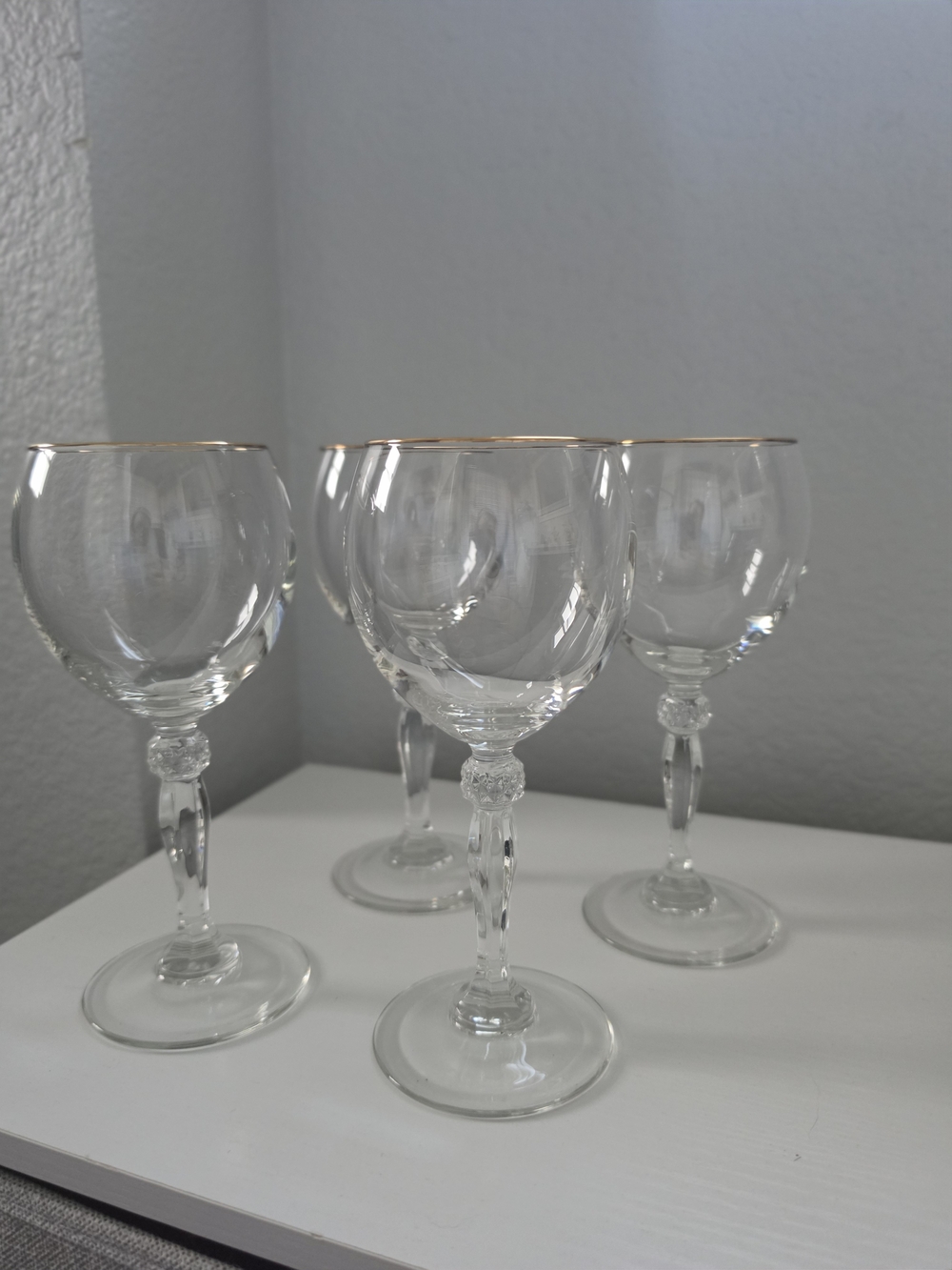 Waterford Crystal Carleton Gold-Rimmed Wine Glasses - Set of 4